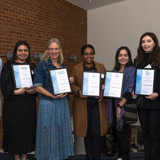 StartUp Sussex winners 2023 with Nigel Lambe and Emily Huns